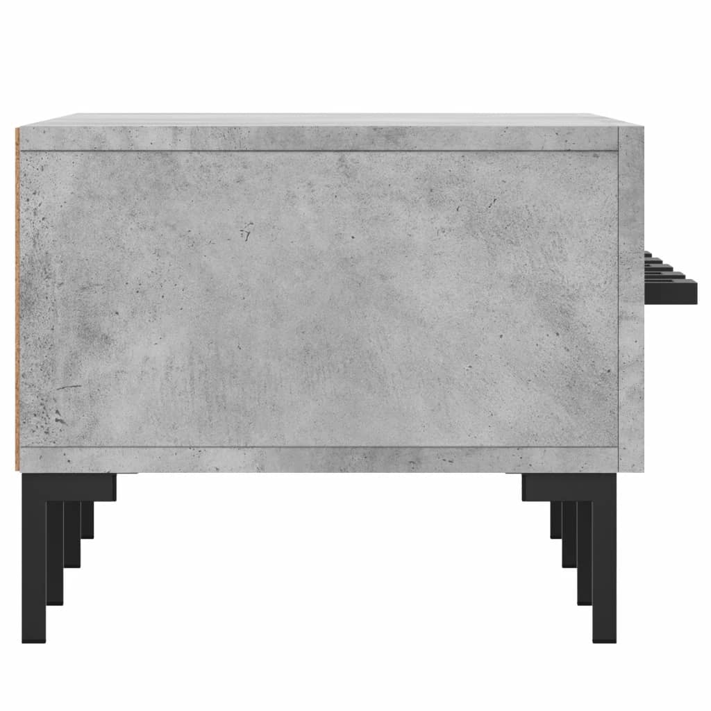 Meuble TV gris béton 150x36x30 cm bois d'ingénierie - XIOS