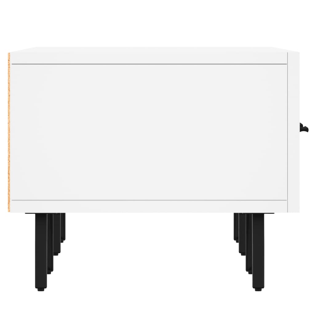 Meuble TV blanc 150x36x30 cm bois d'ingénierie - XIOS