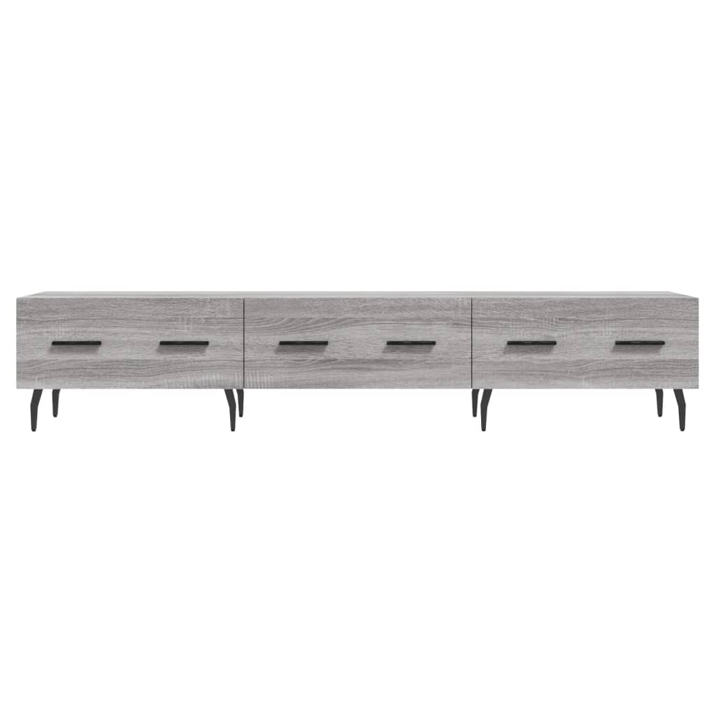 Meuble TV sonoma gris 150x36x30 cm bois d'ingénierie - XIOS
