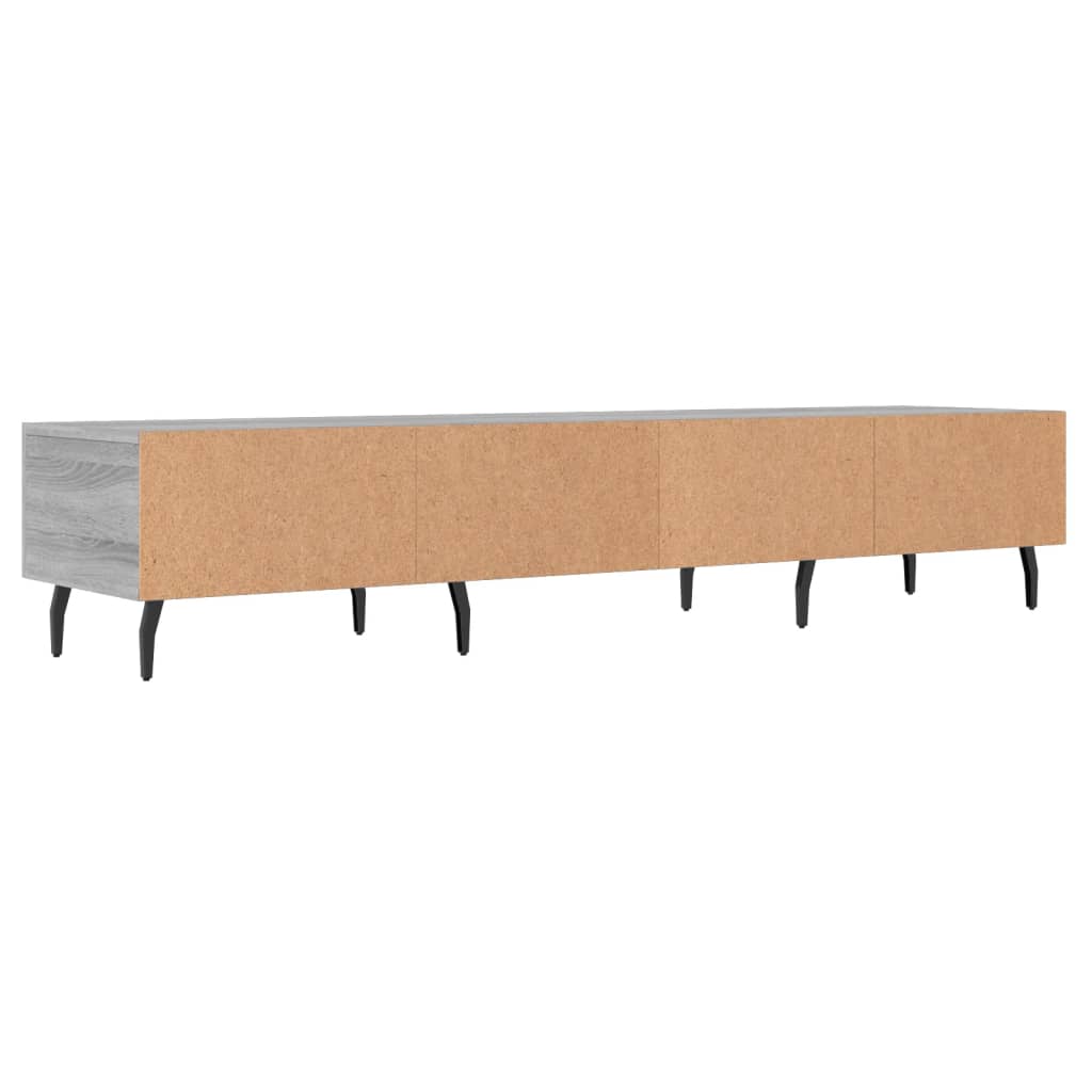Meuble TV sonoma gris 150x36x30 cm bois d'ingénierie - XIOS