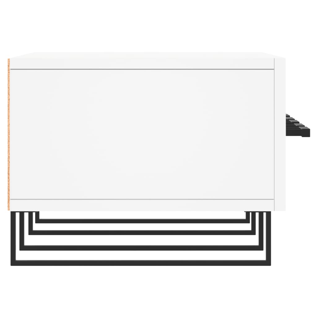 Meuble TV blanc 150x36x30 cm bois d'ingénierie - XIOS