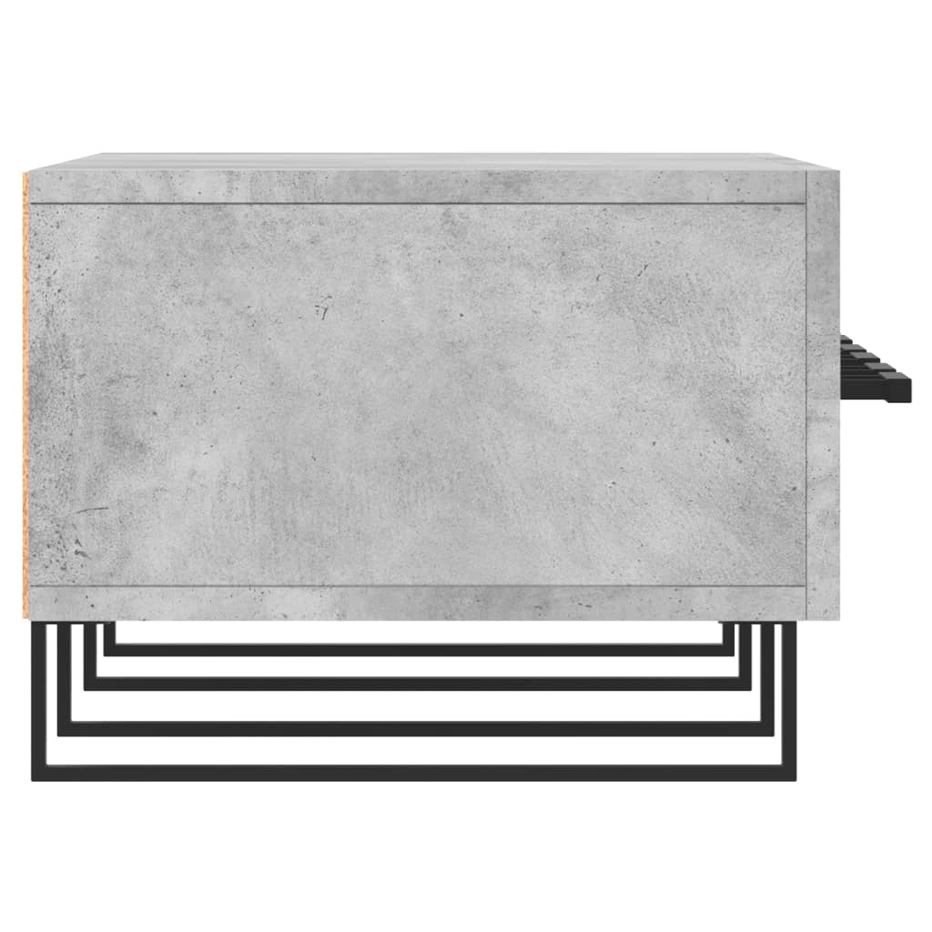 Meuble TV gris béton 150x36x30 cm bois d'ingénierie - XIOS