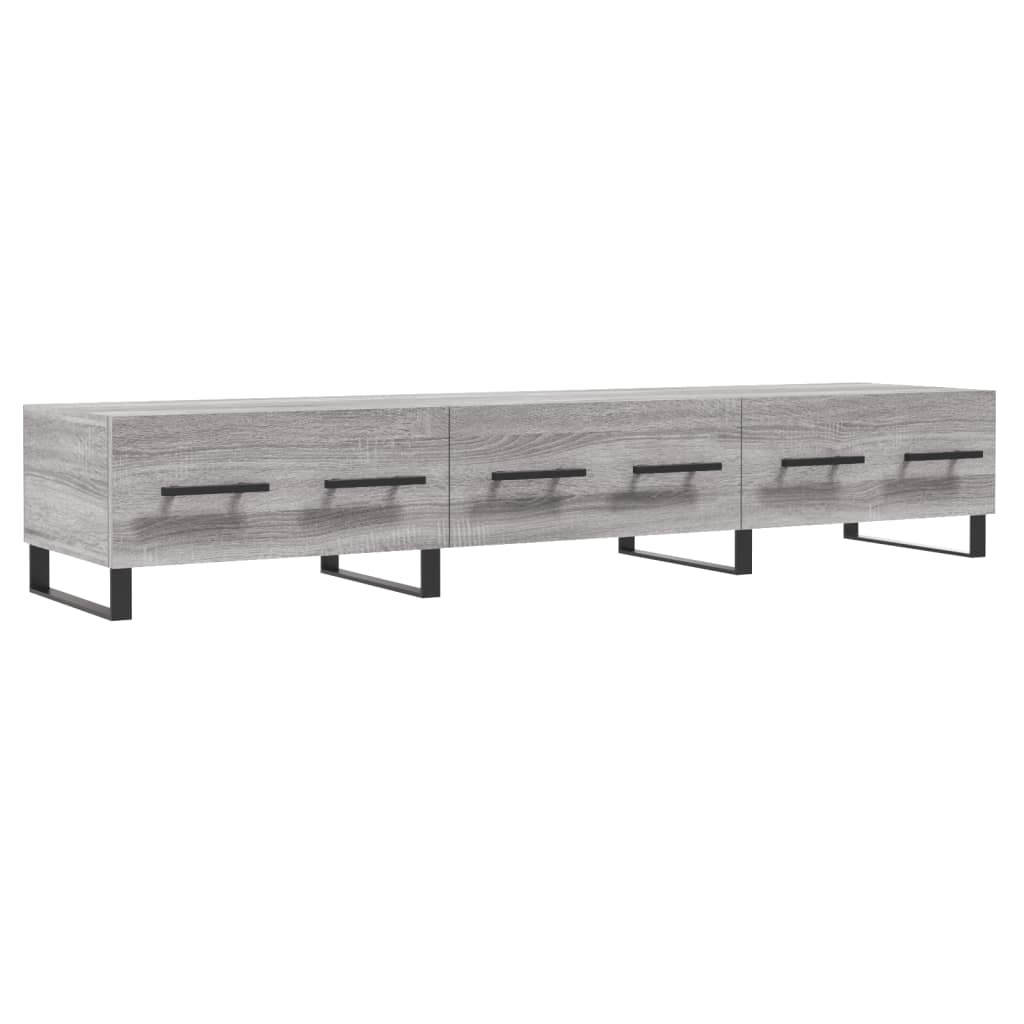 Meuble TV sonoma gris 150x36x30 cm bois d'ingénierie - XIOS