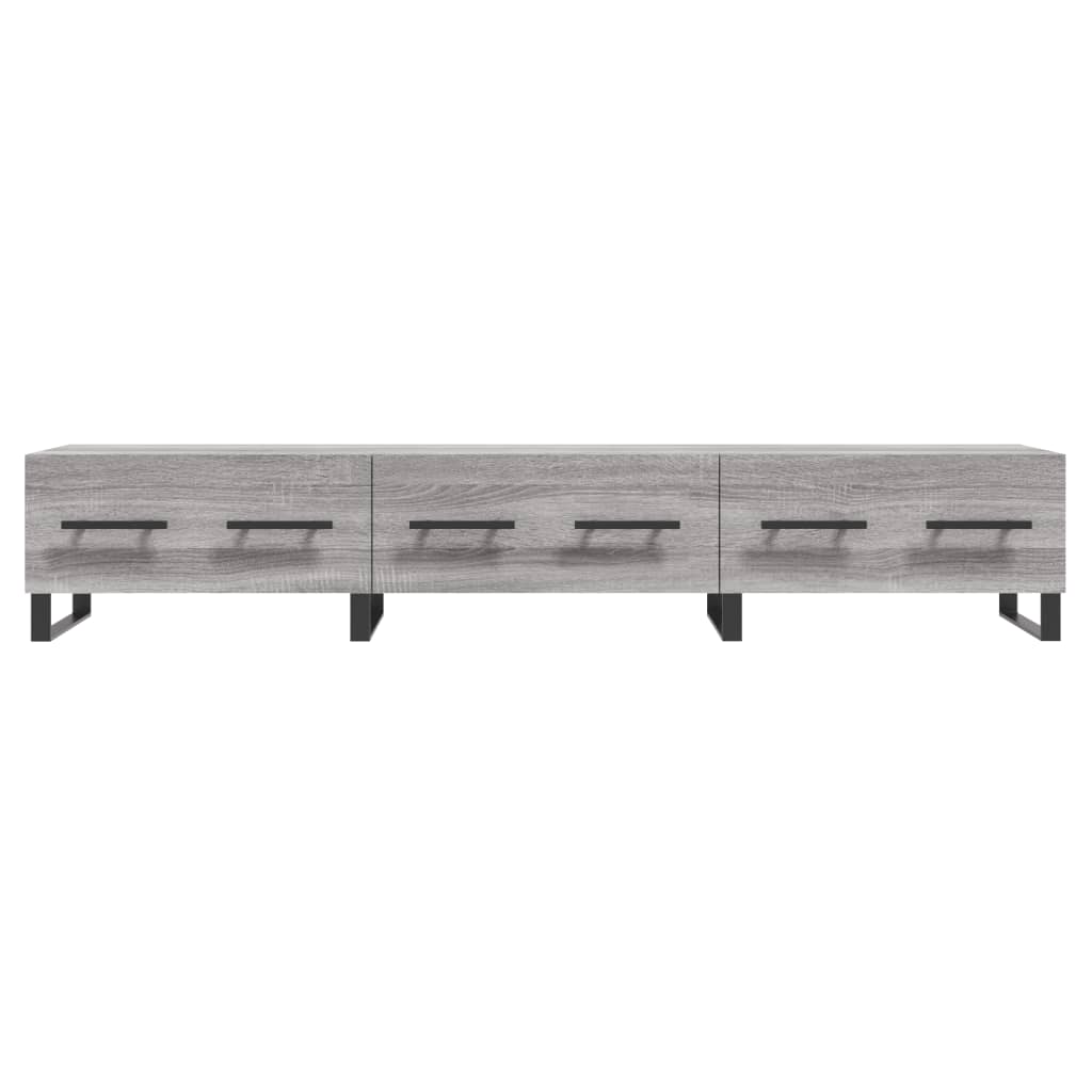Meuble TV sonoma gris 150x36x30 cm bois d'ingénierie - XIOS