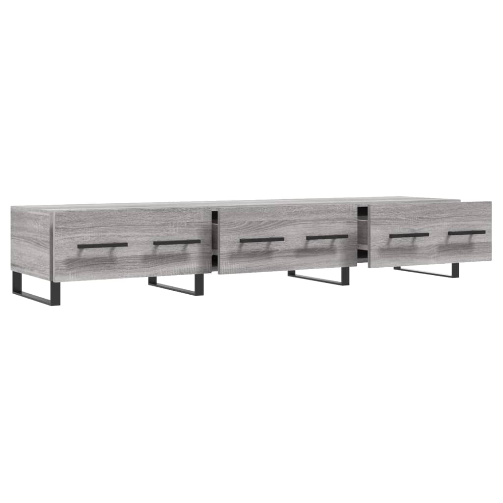 Meuble TV sonoma gris 150x36x30 cm bois d'ingénierie - XIOS