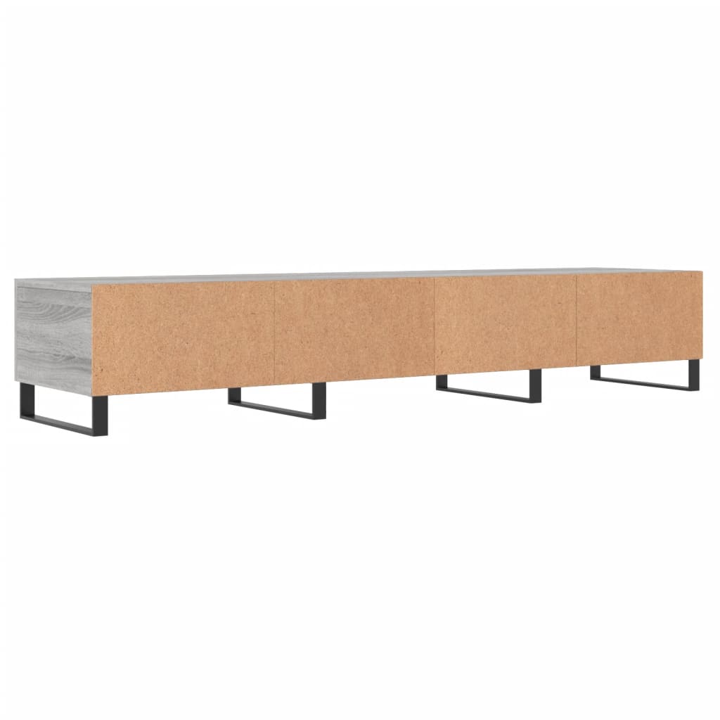 Meuble TV sonoma gris 150x36x30 cm bois d'ingénierie - XIOS