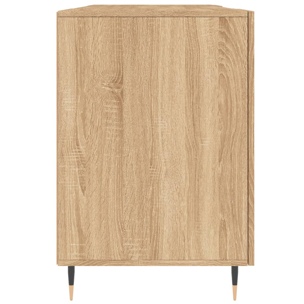 Bureau chêne sonoma 140x50x75 cm bois d'ingénierie - XIOS