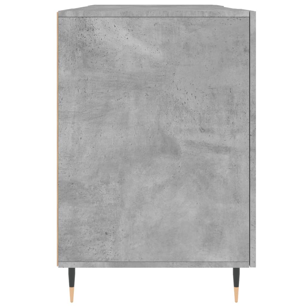 Bureau gris béton 140x50x75 cm bois d'ingénierie - XIOS