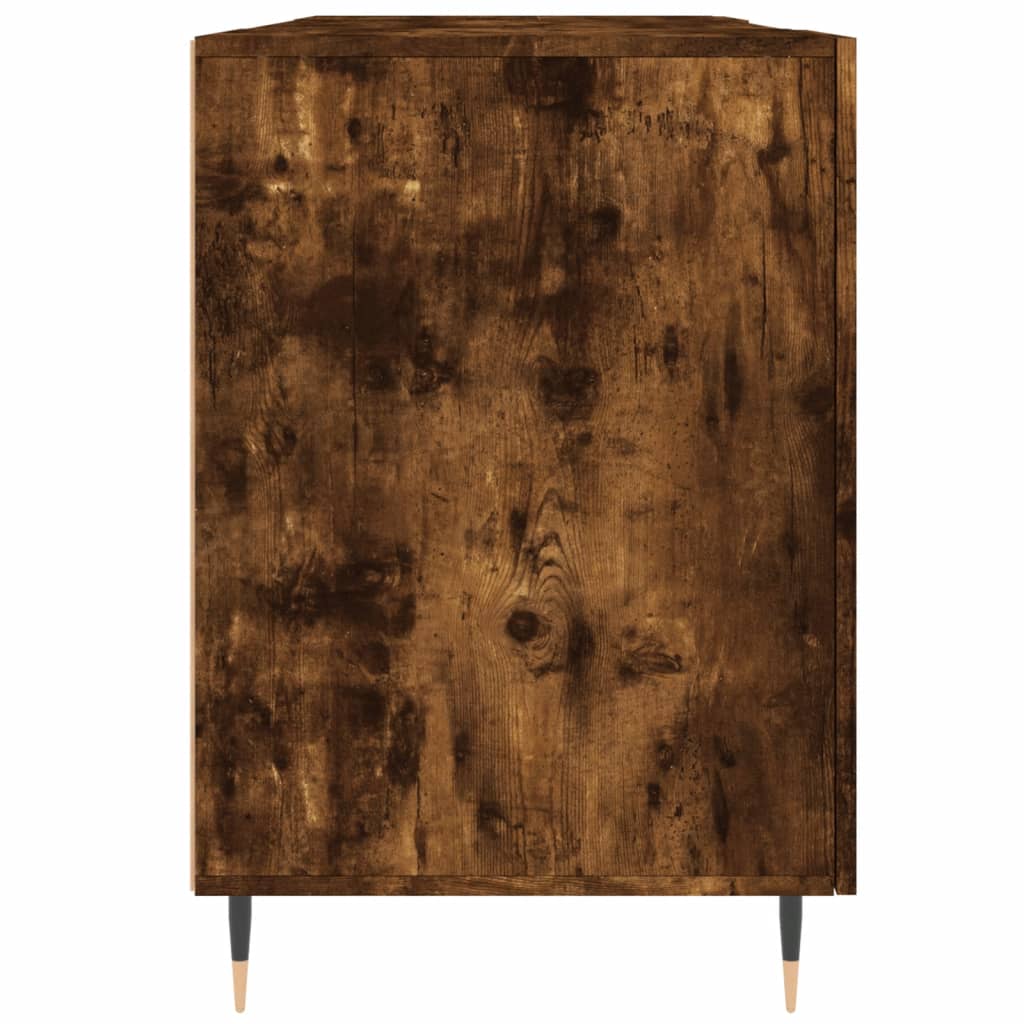 Bureau chêne fumé 140x50x75 cm bois d'ingénierie - XIOS