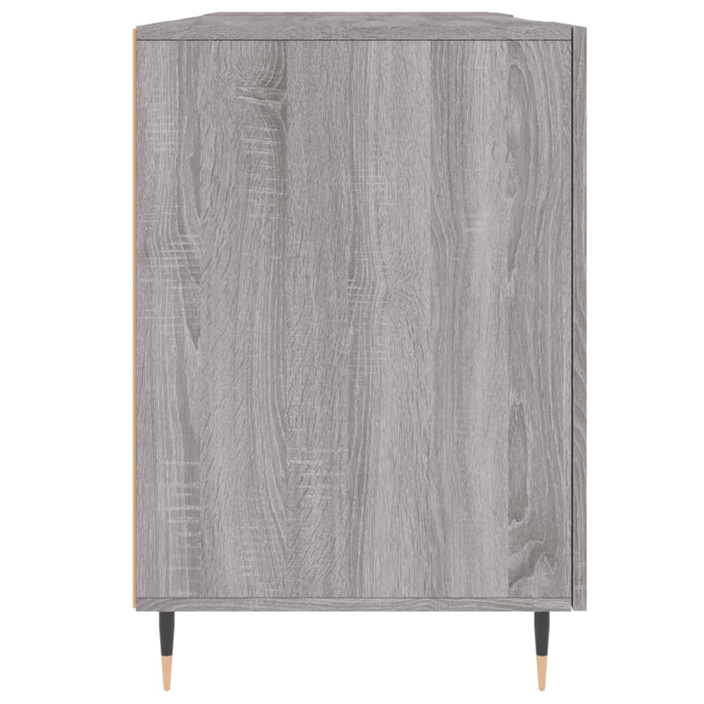 Bureau sonoma gris 140x50x75 cm bois d'ingénierie Bureaux vidaXL