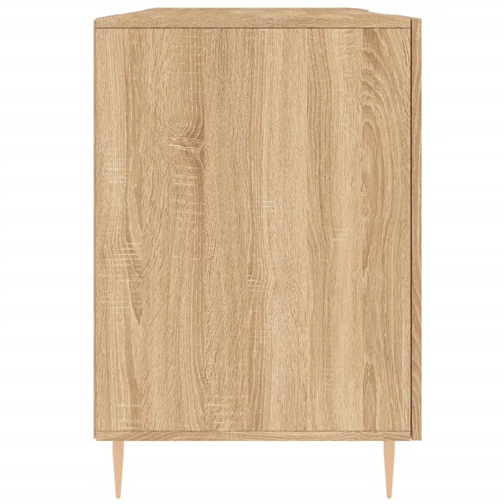 Bureau chêne sonoma 140x50x75 cm bois d'ingénierie - XIOS