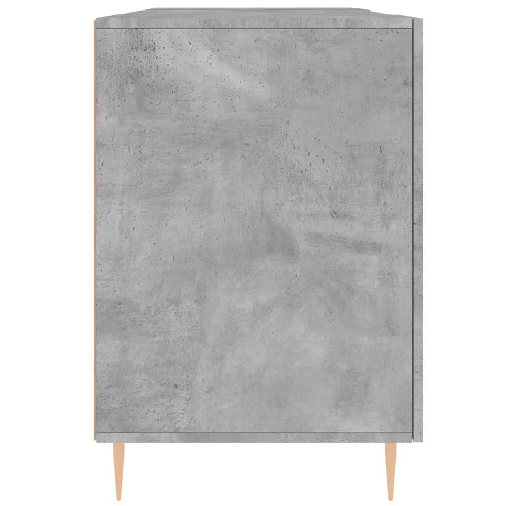 Bureau gris béton 140x50x75 cm bois d'ingénierie - XIOS
