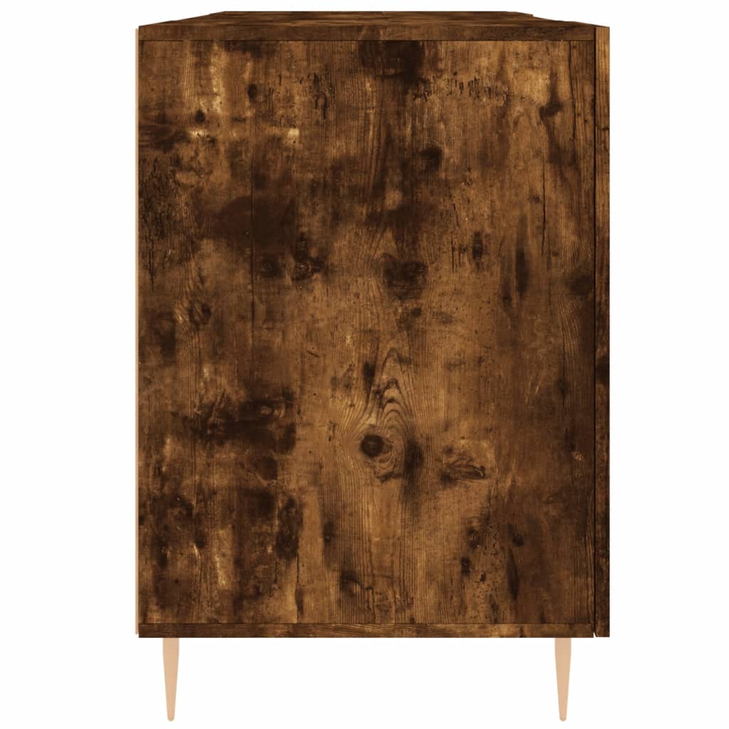 Bureau chêne fumé 140x50x75 cm bois d'ingénierie - XIOS