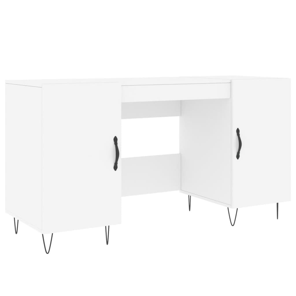 Bureau blanc 140x50x75 cm bois d'ingénierie Bureaux vidaXL