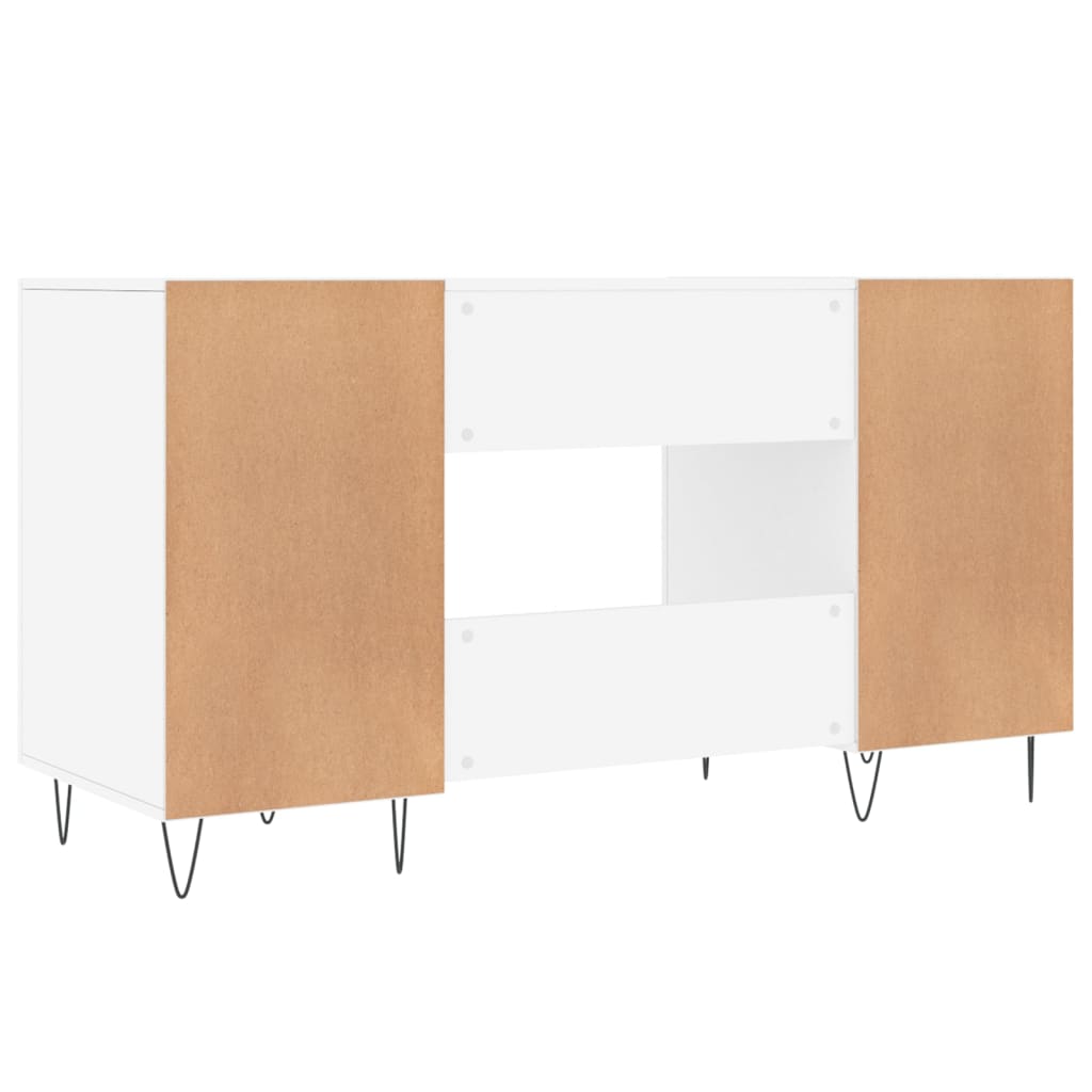 Bureau blanc 140x50x75 cm bois d'ingénierie Bureaux vidaXL