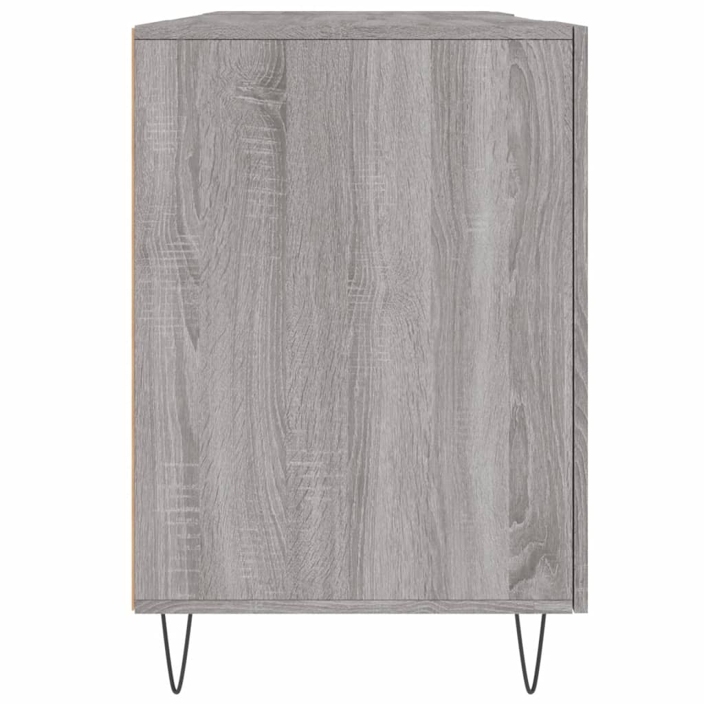 Bureau sonoma gris 140x50x75 cm bois d'ingénierie Bureaux vidaXL