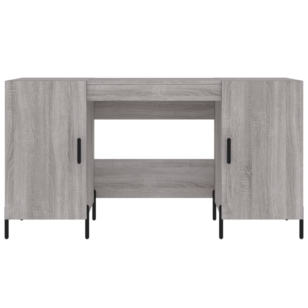 Bureau sonoma gris 140x50x75 cm bois d'ingénierie - XIOS
