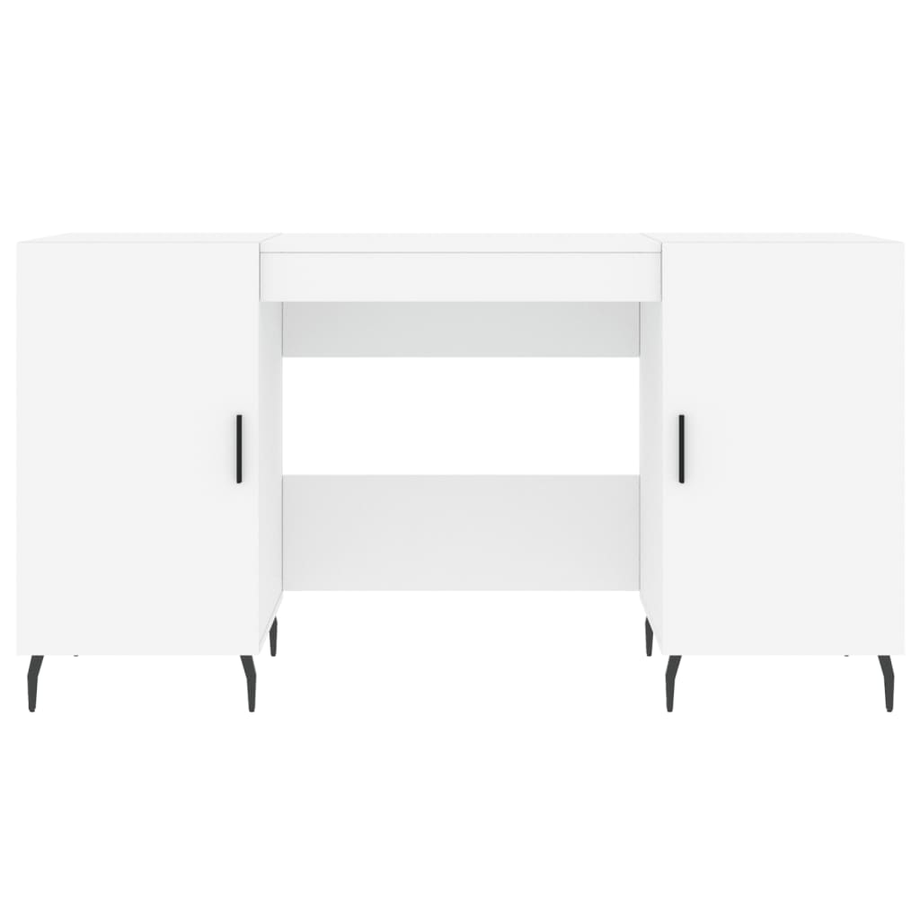 Bureau blanc 140x50x75 cm bois d'ingénierie - XIOS