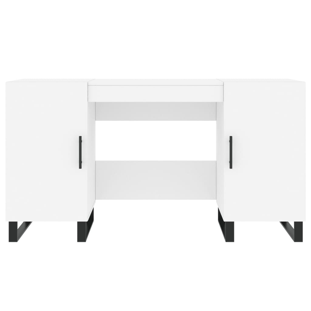 Bureau blanc 140x50x75 cm bois d'ingénierie - XIOS