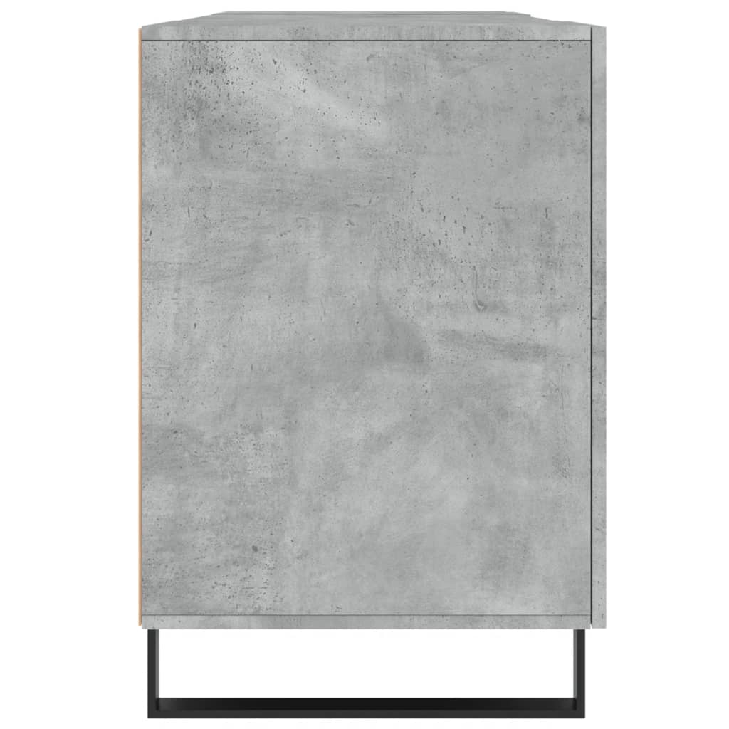 Bureau gris béton 140x50x75 cm bois d'ingénierie - XIOS