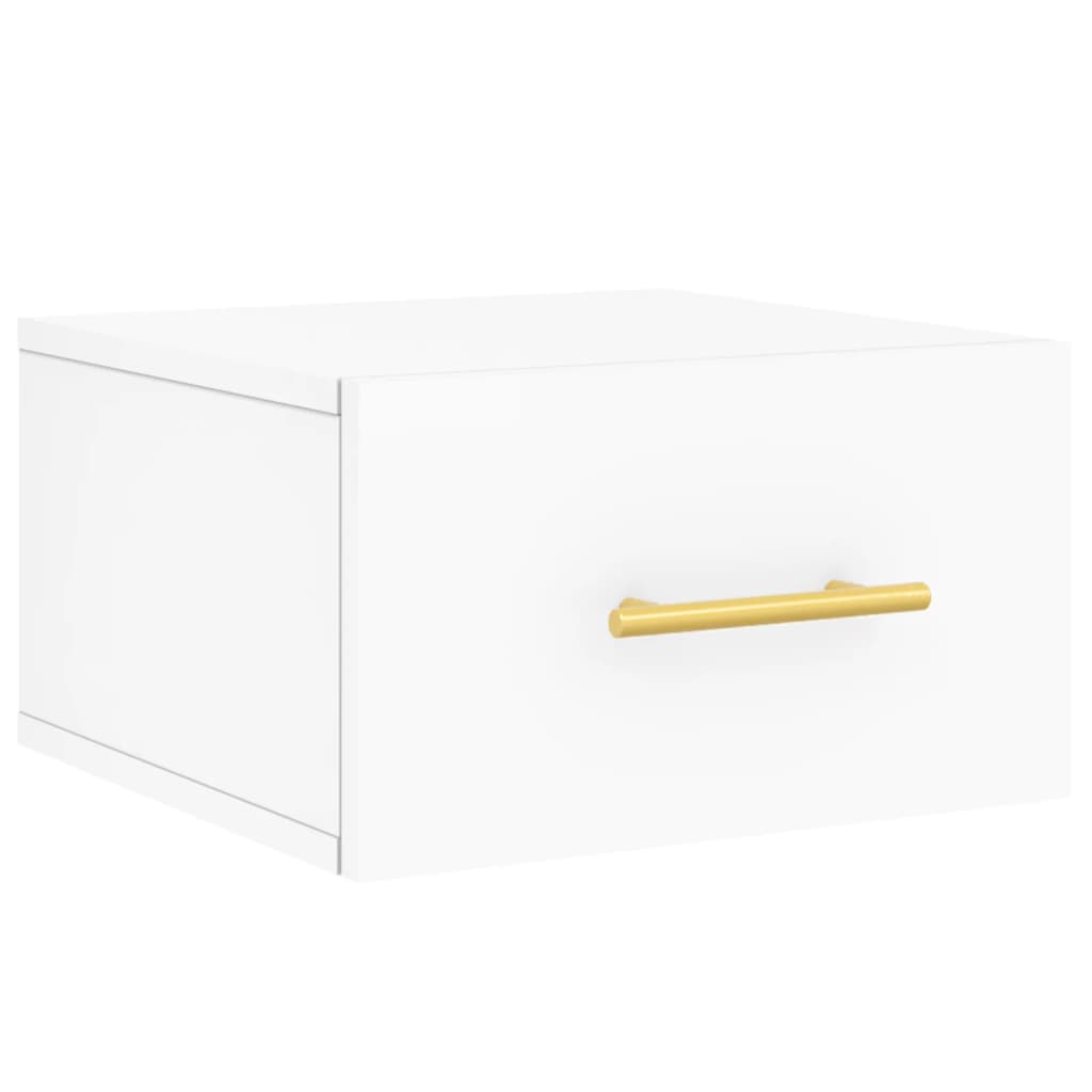 Table de chevet murale blanc 35x35x20 cm - XIOS