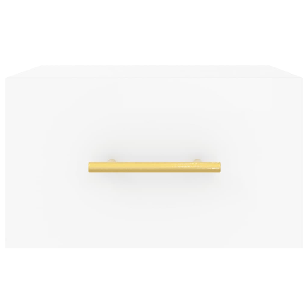 Tables de chevet murales 2 pcs blanc 35x35x20 cm