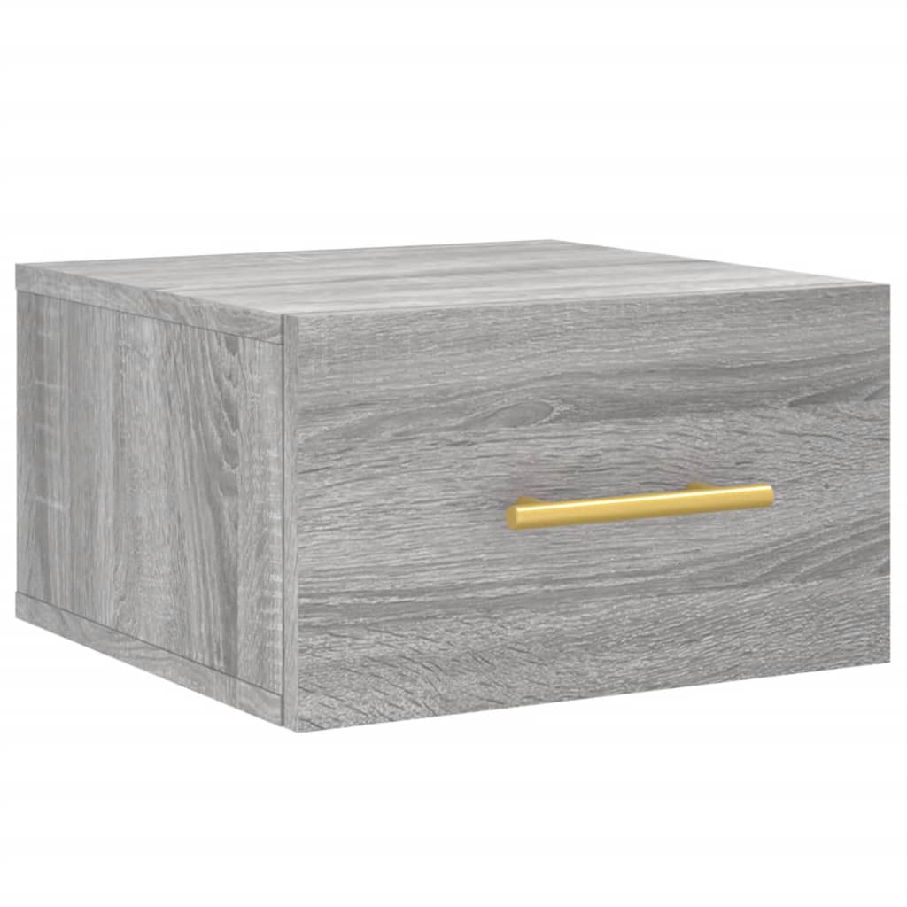 Table de chevet murale sonoma gris 35x35x20 cm - XIOS