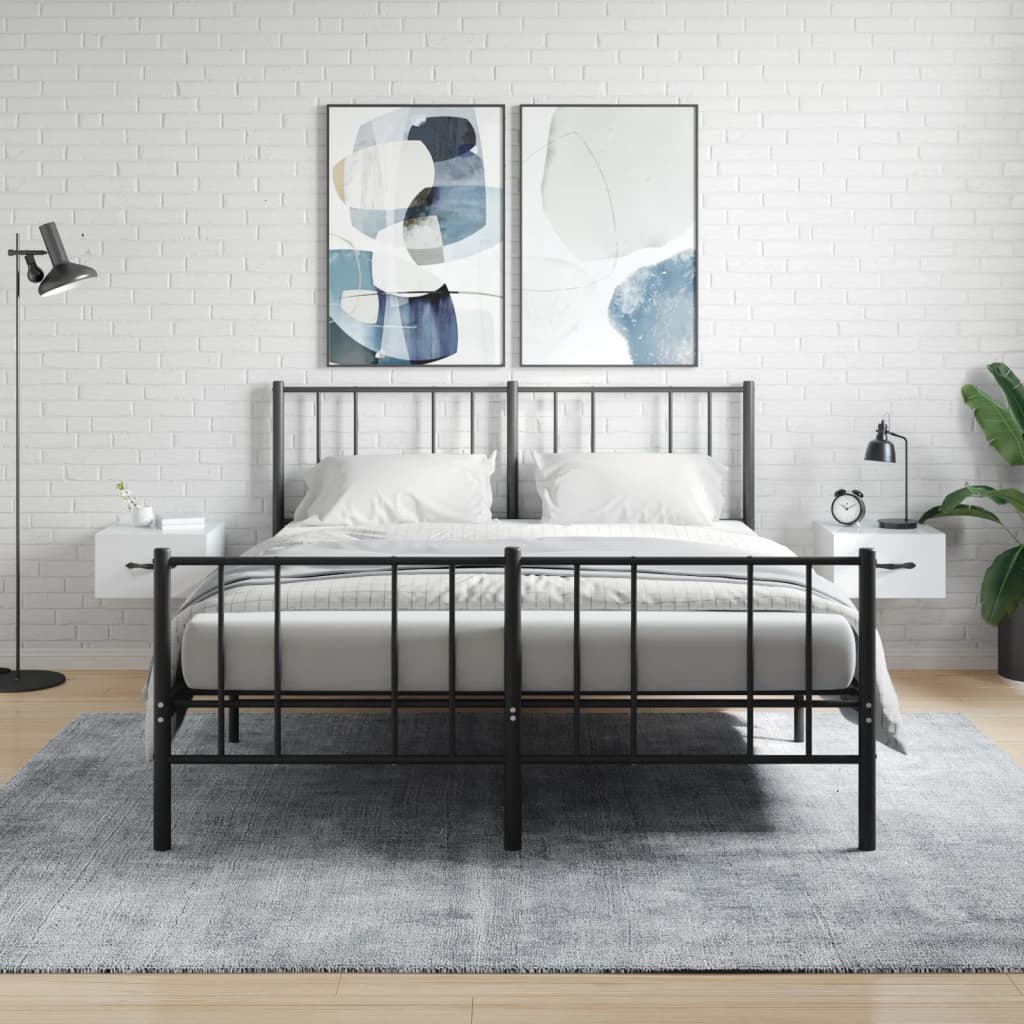 Tables de chevet murales 2 pcs blanc brillant 35x35x20 cm - XIOS