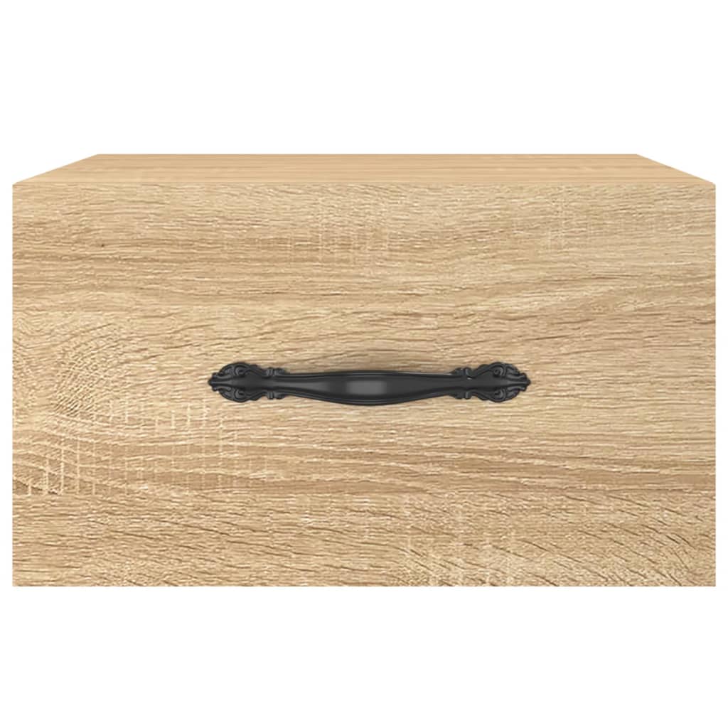 Table de chevet murale chêne sonoma 35x35x20 cm - XIOS