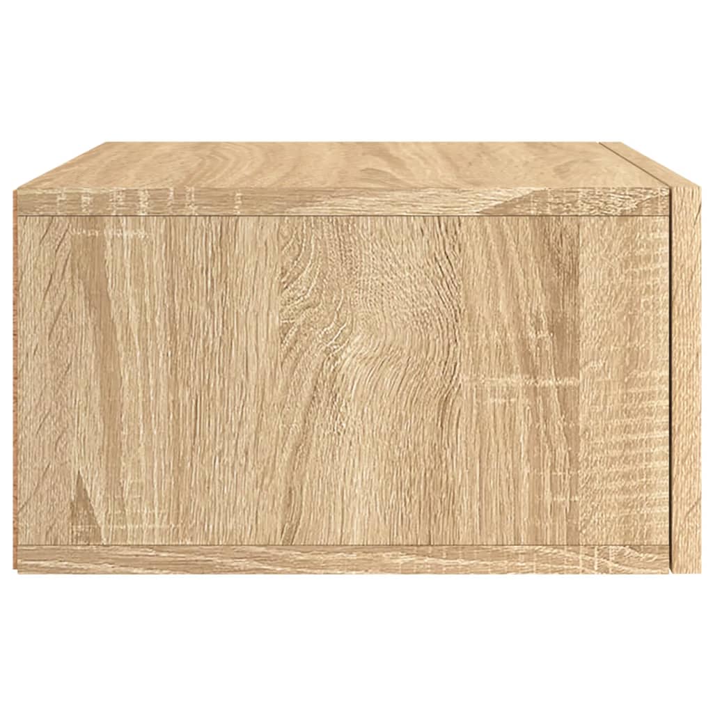 Table de chevet murale chêne sonoma 35x35x20 cm - XIOS