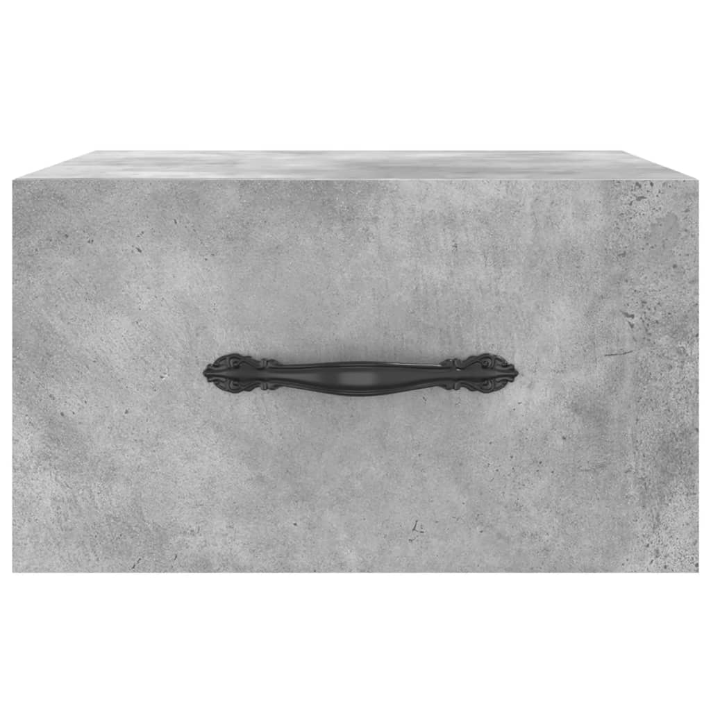 Table de chevet murale gris béton 35x35x20 cm - XIOS