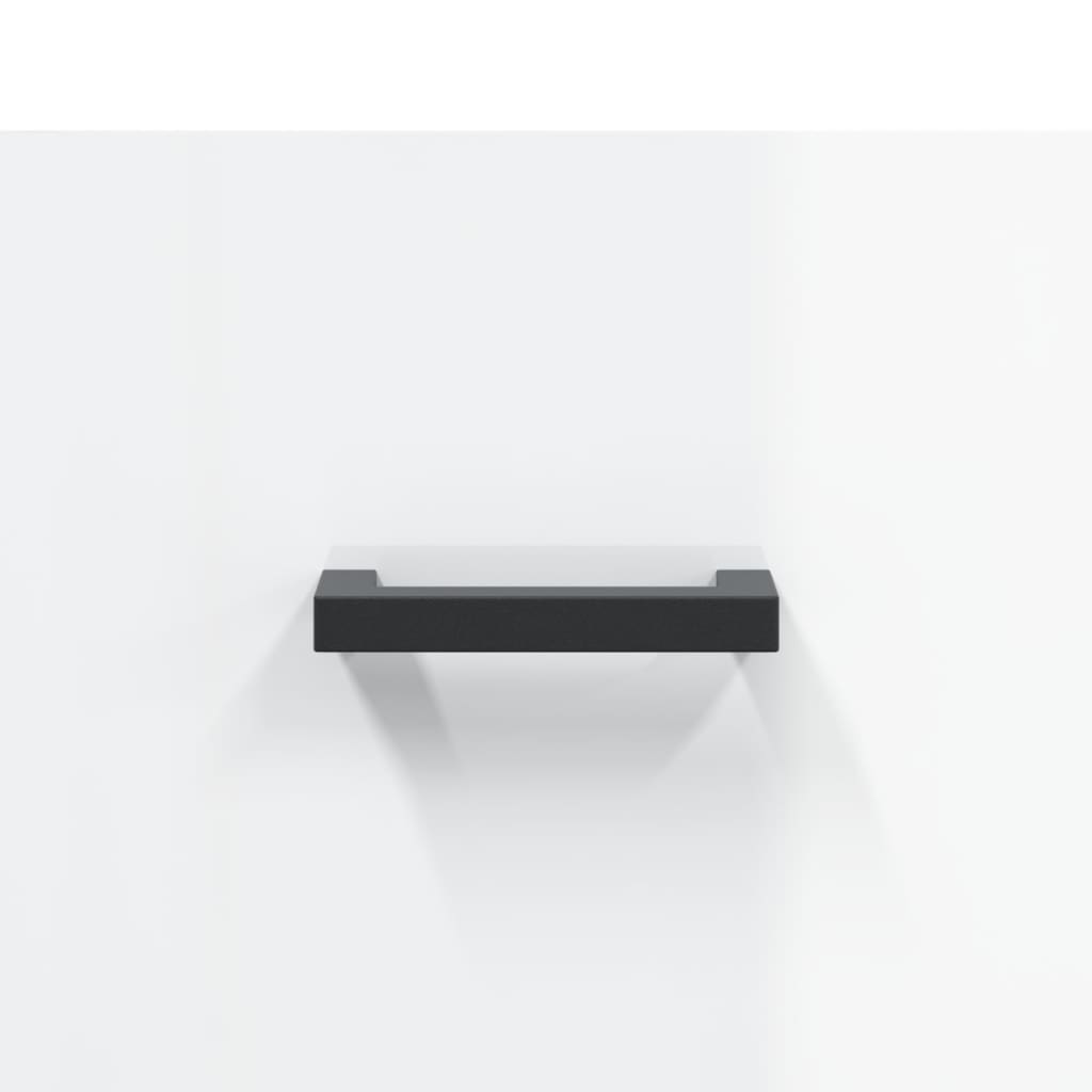 Tables de chevet murales 2 pcs blanc brillant 35x35x20 cm