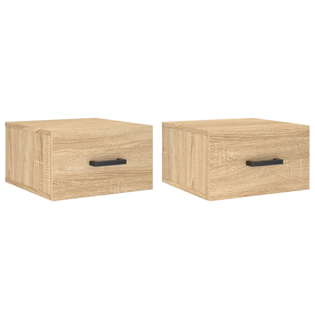 Tables de chevet murales 2 pcs chêne sonoma 35x35x20 cm - XIOS