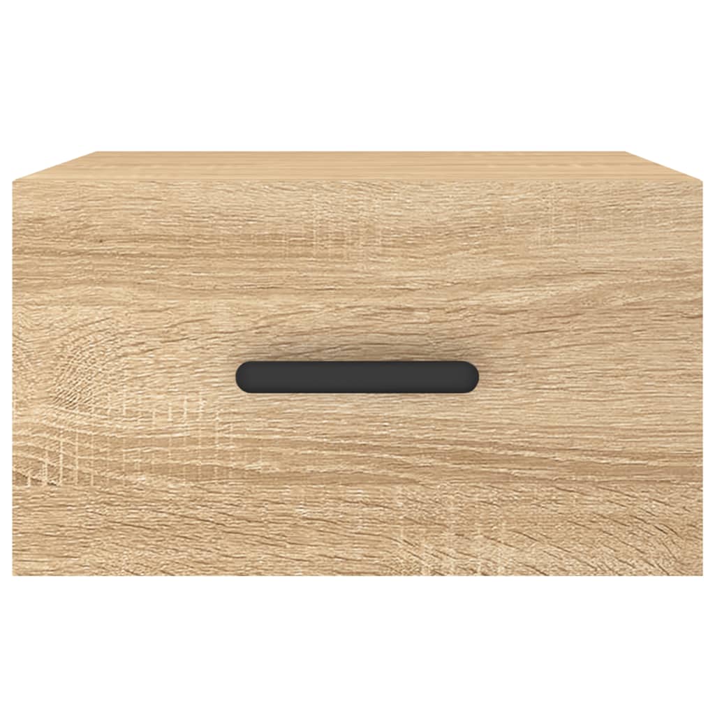 Table de chevet murale chêne sonoma 35x35x20 cm