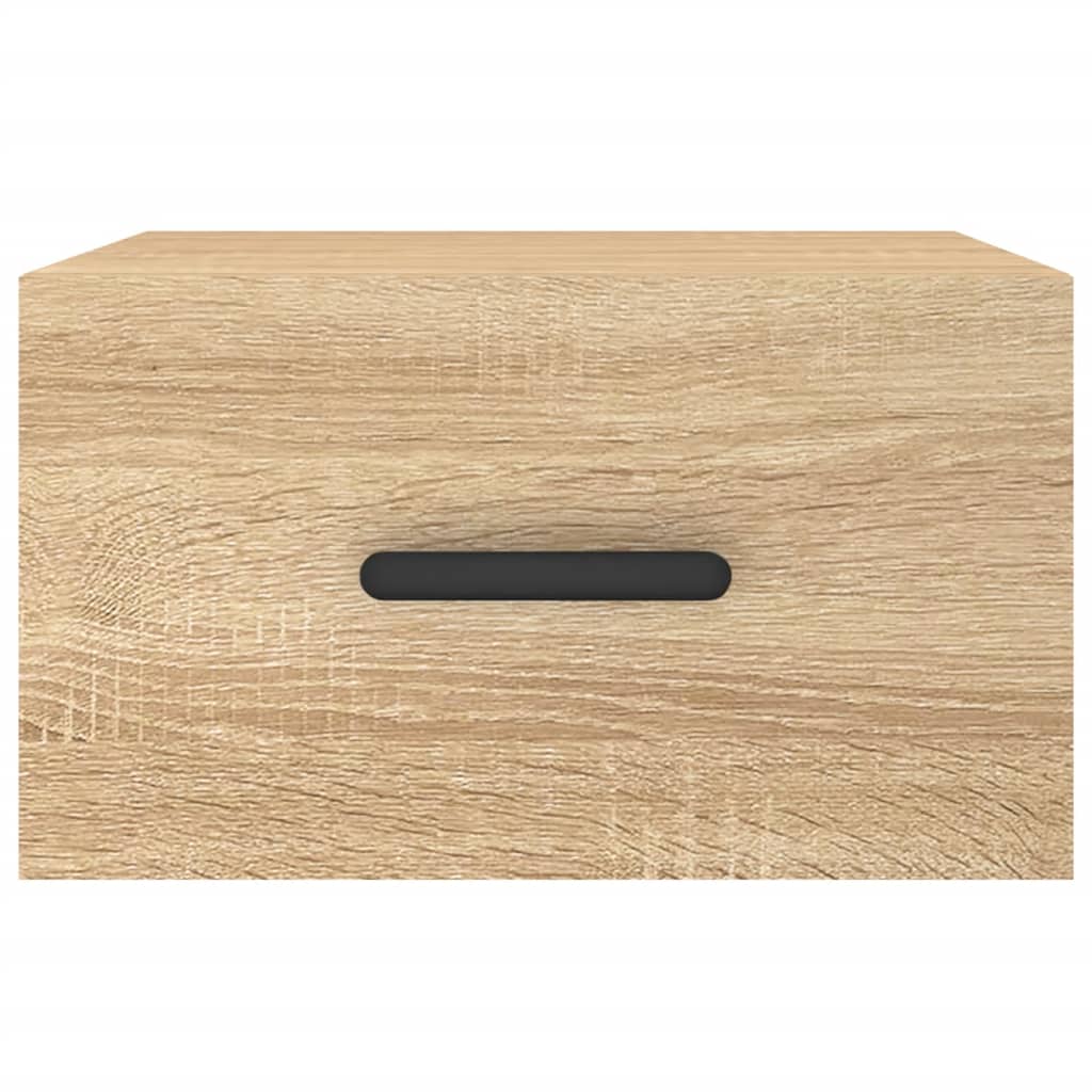 Tables de chevet murales 2 pcs chêne sonoma 35x35x20 cm