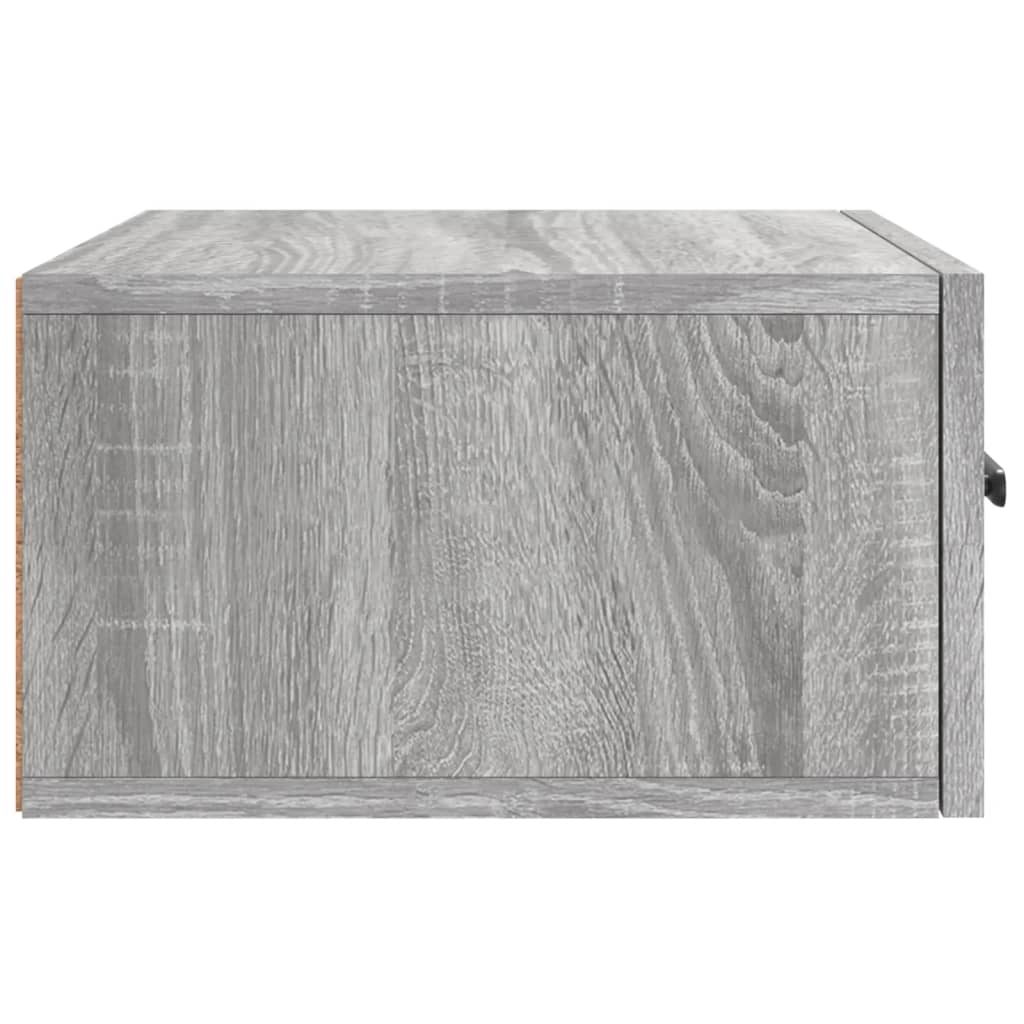 Table de chevet murale sonoma gris 35x35x20 cm