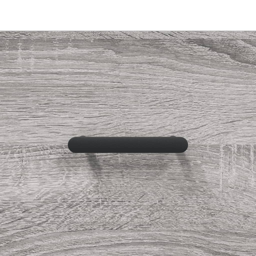 Table de chevet murale sonoma gris 35x35x20 cm