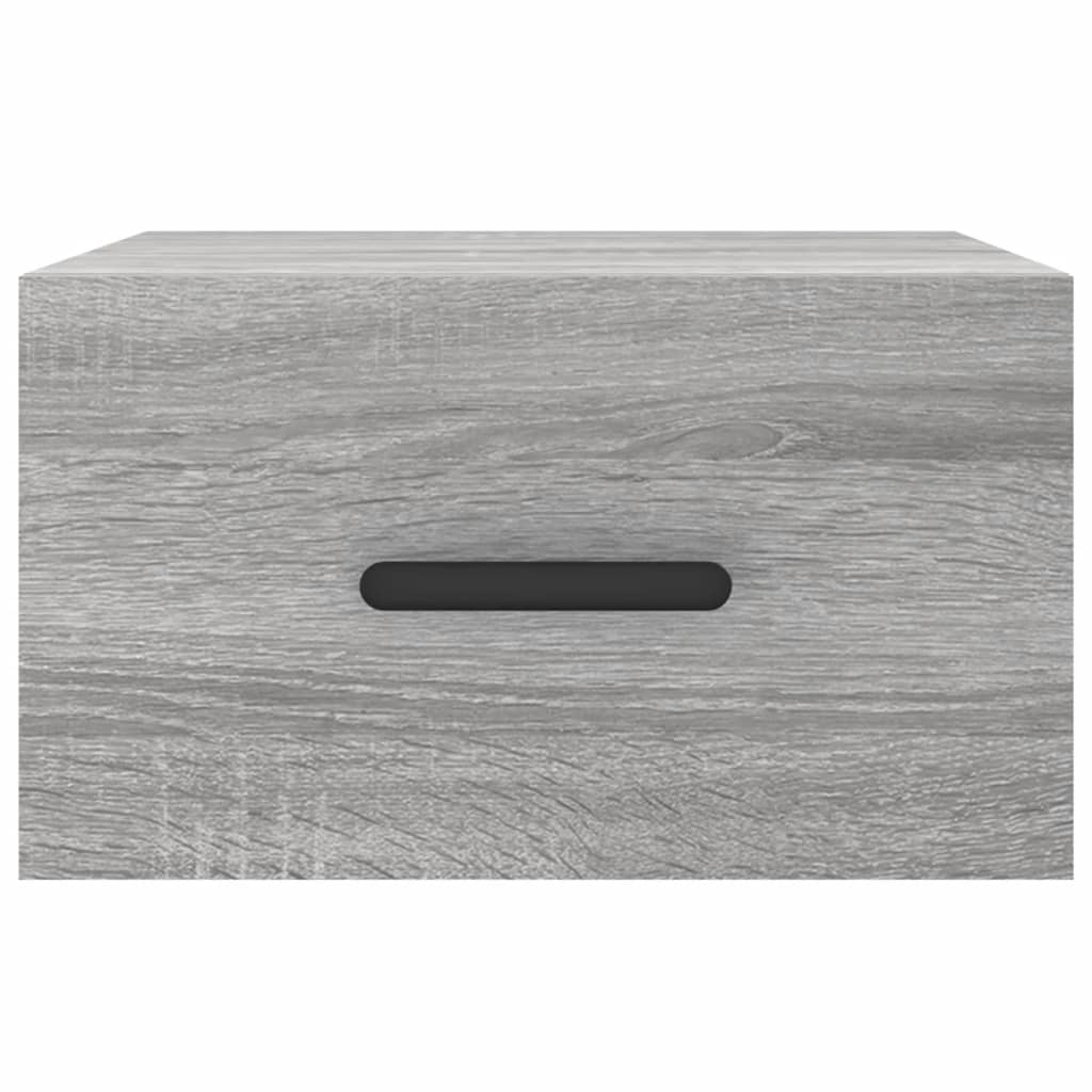 Tables de chevet murales 2 pcs sonoma gris 35x35x20 cm