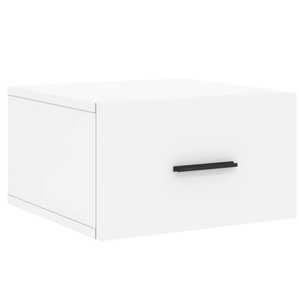Tables de chevet murales 2 pcs blanc 35x35x20 cm
