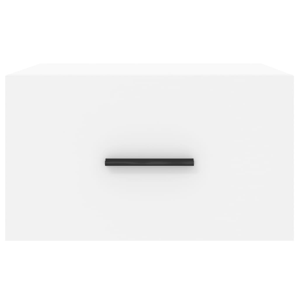 Tables de chevet murales 2 pcs blanc 35x35x20 cm