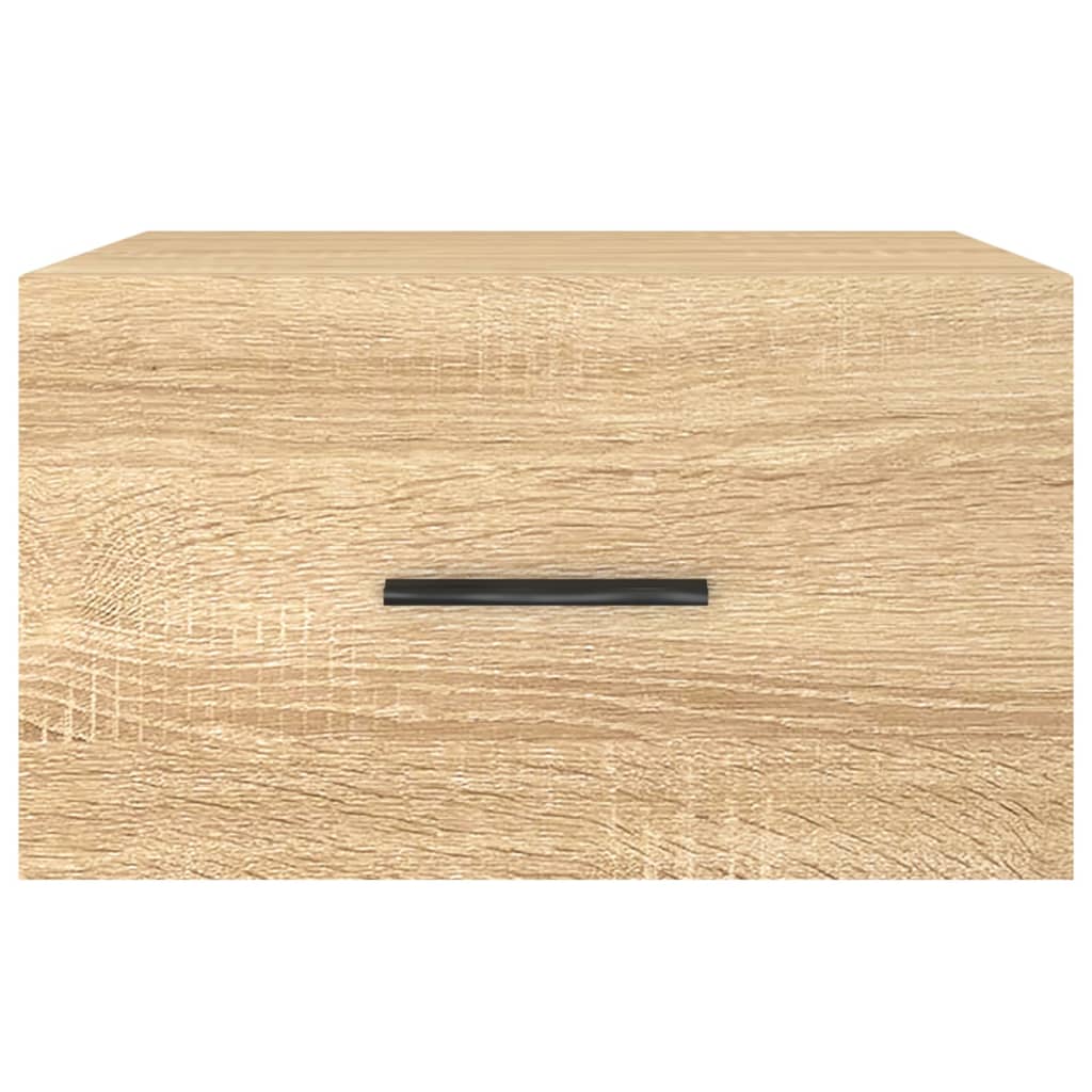 Table de chevet murale chêne sonoma 35x35x20 cm