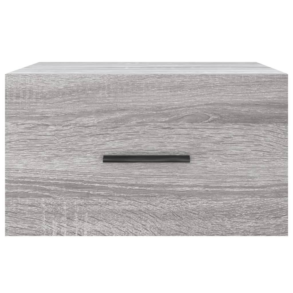 Table de chevet murale sonoma gris 35x35x20 cm