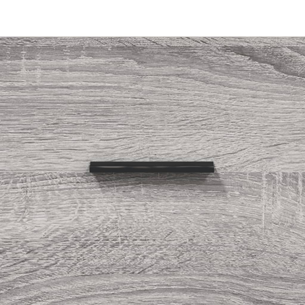 Table de chevet murale sonoma gris 35x35x20 cm
