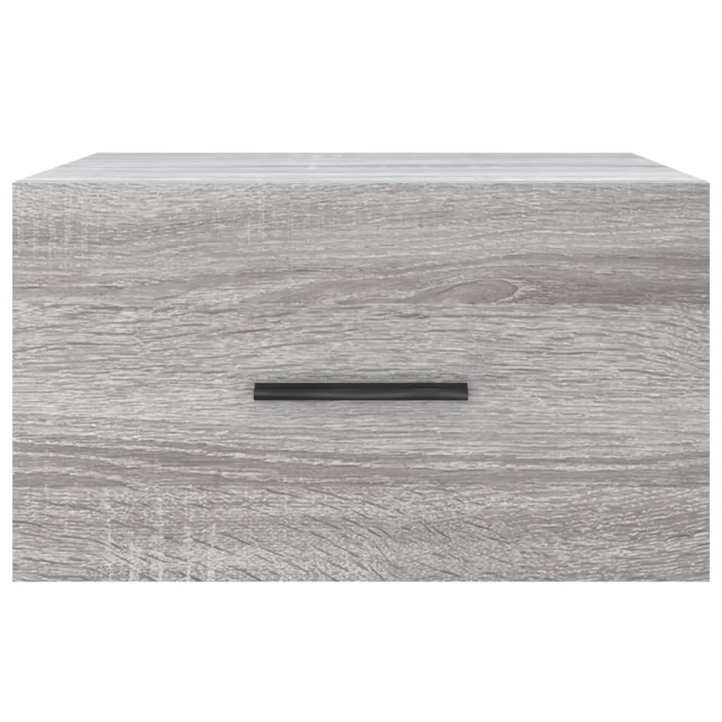 Tables de chevet murales 2 pcs sonoma gris 35x35x20 cm