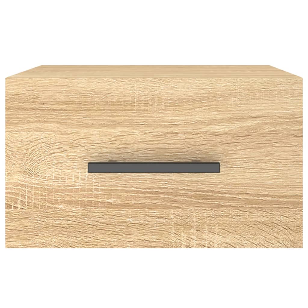 Table de chevet murale chêne sonoma 35x35x20 cm