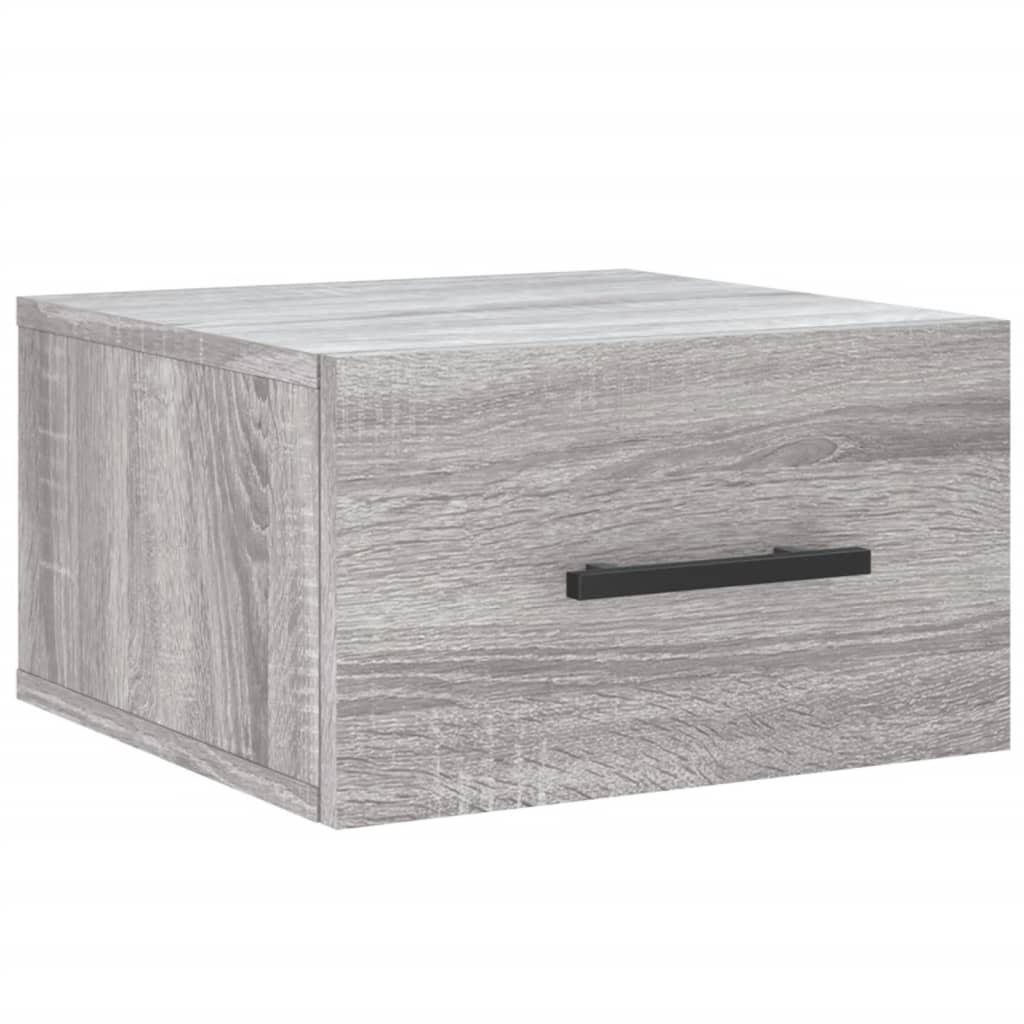 Table de chevet murale sonoma gris 35x35x20 cm - XIOS
