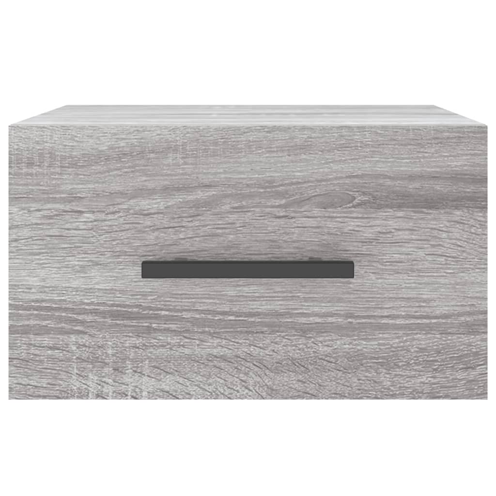 Table de chevet murale sonoma gris 35x35x20 cm - XIOS
