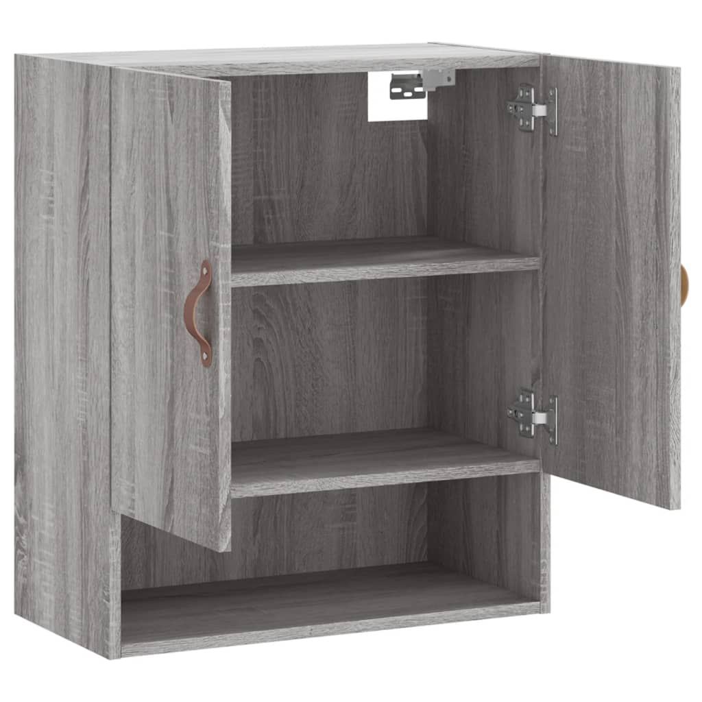 Armoire murale sonoma gris 60x31x70 cm bois d'ingénierie