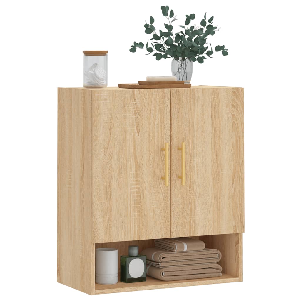 Armoire murale chêne sonoma 60x31x70 cm bois d'ingénierie
