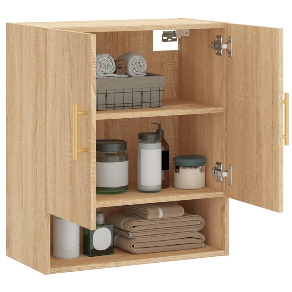 Armoire murale chêne sonoma 60x31x70 cm bois d'ingénierie